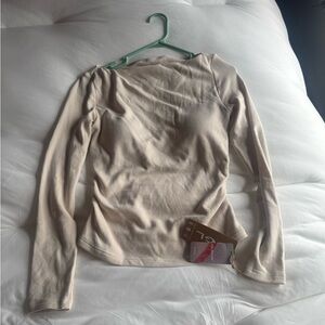 OGL Cream Long Sleeve Top NWT